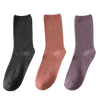 3 Pairs Ribbed Cotton Socks for Women
