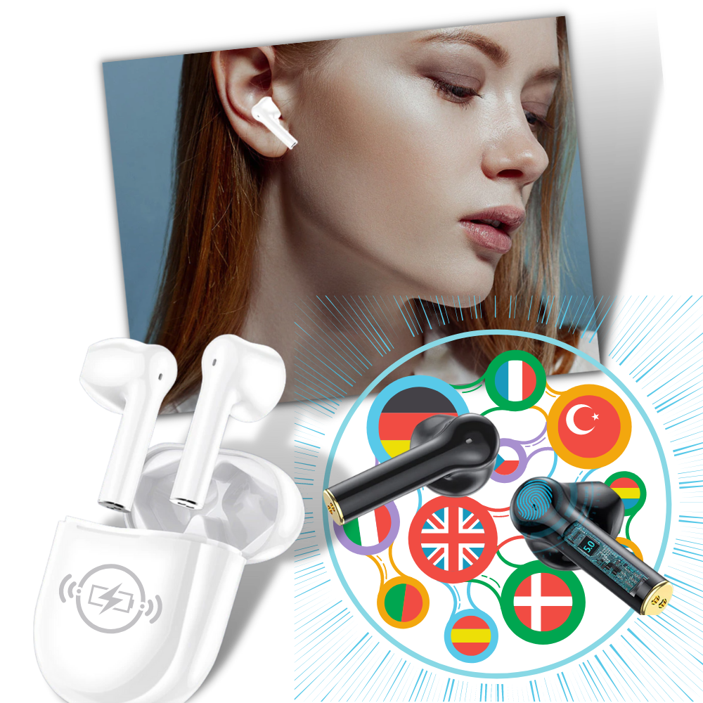 Portable Language Translator Earbuds -