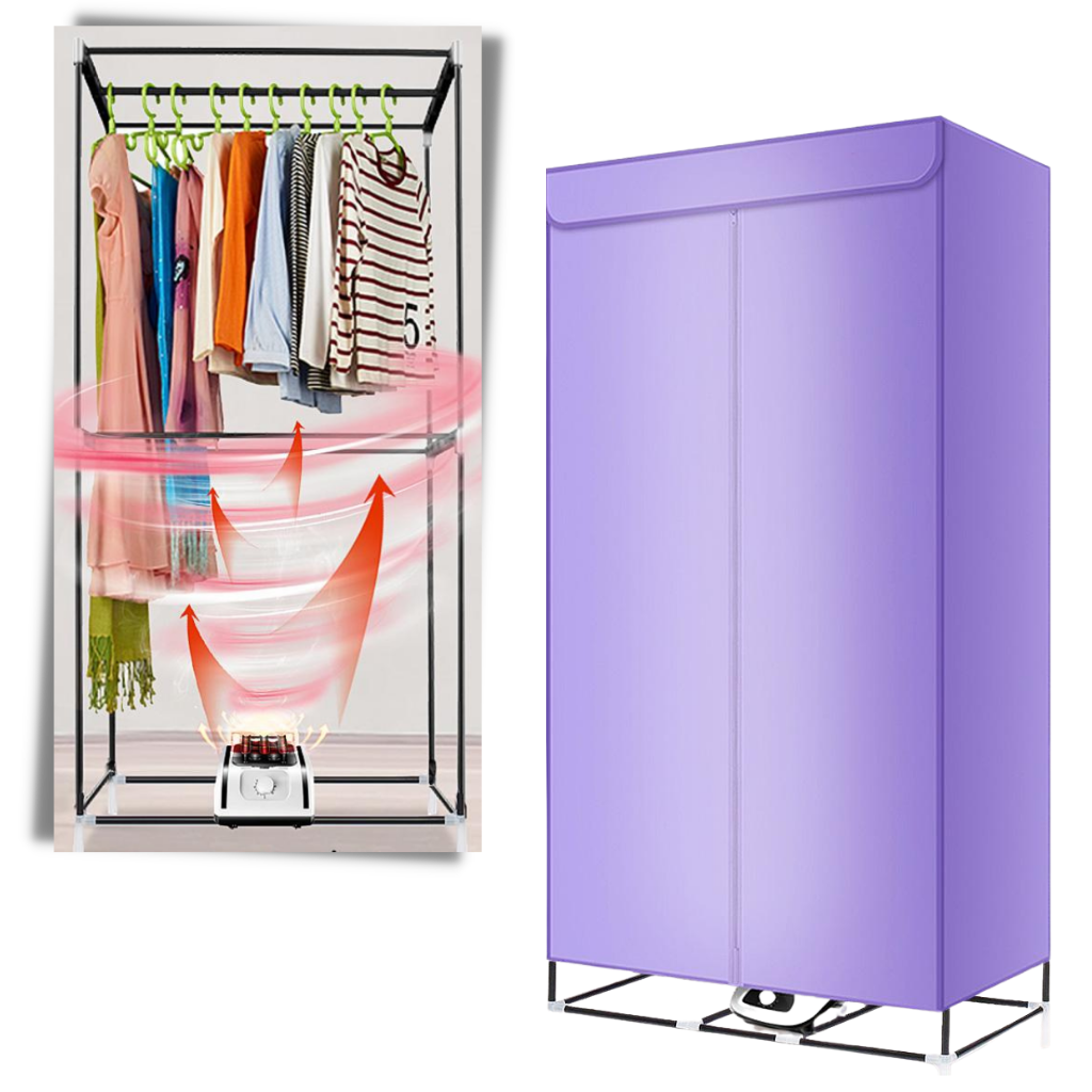 Electric Clothes Dryer Portable Wardrobe Drying Rack Heat Heater Laundry  Machine