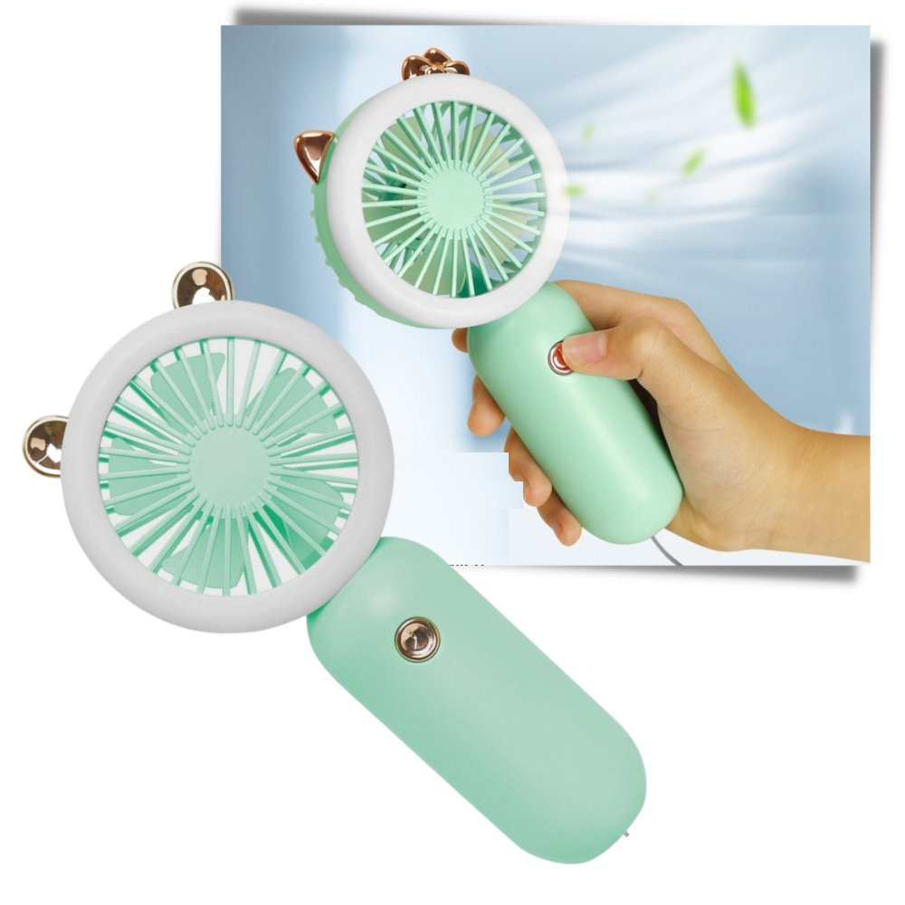 Handheld Pocket USB Fan with LED