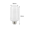 LED Lamp with Flame Effect