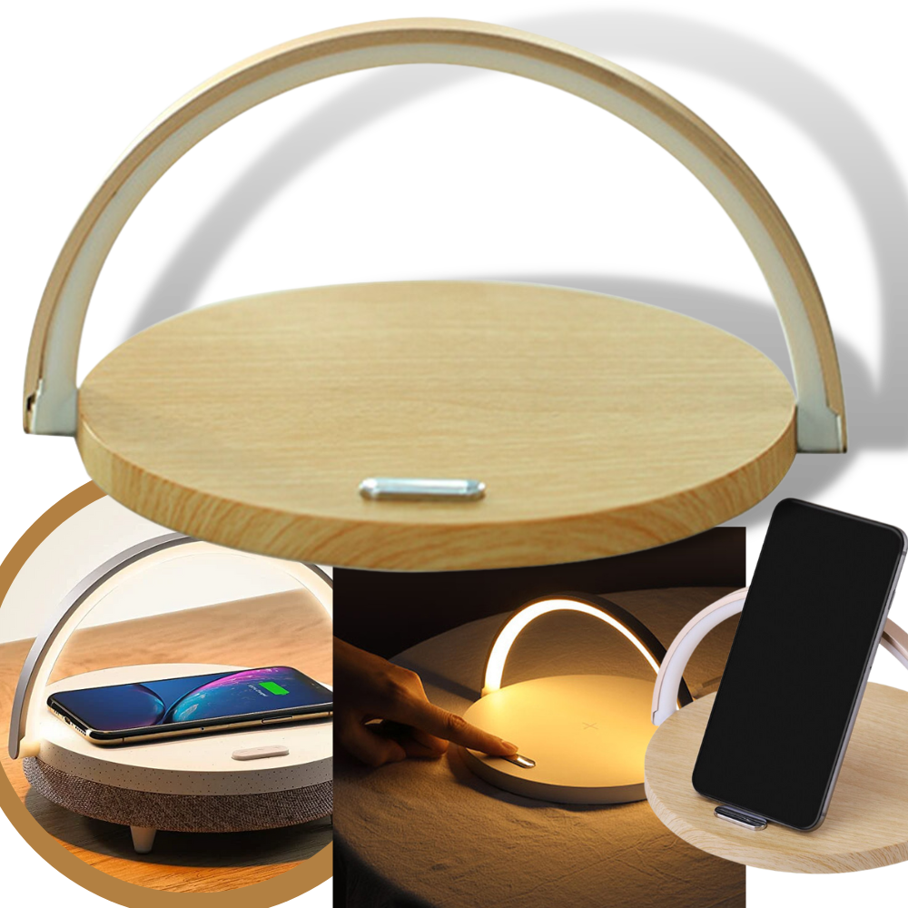 Desk Lamp & Wireless Phone Charger -