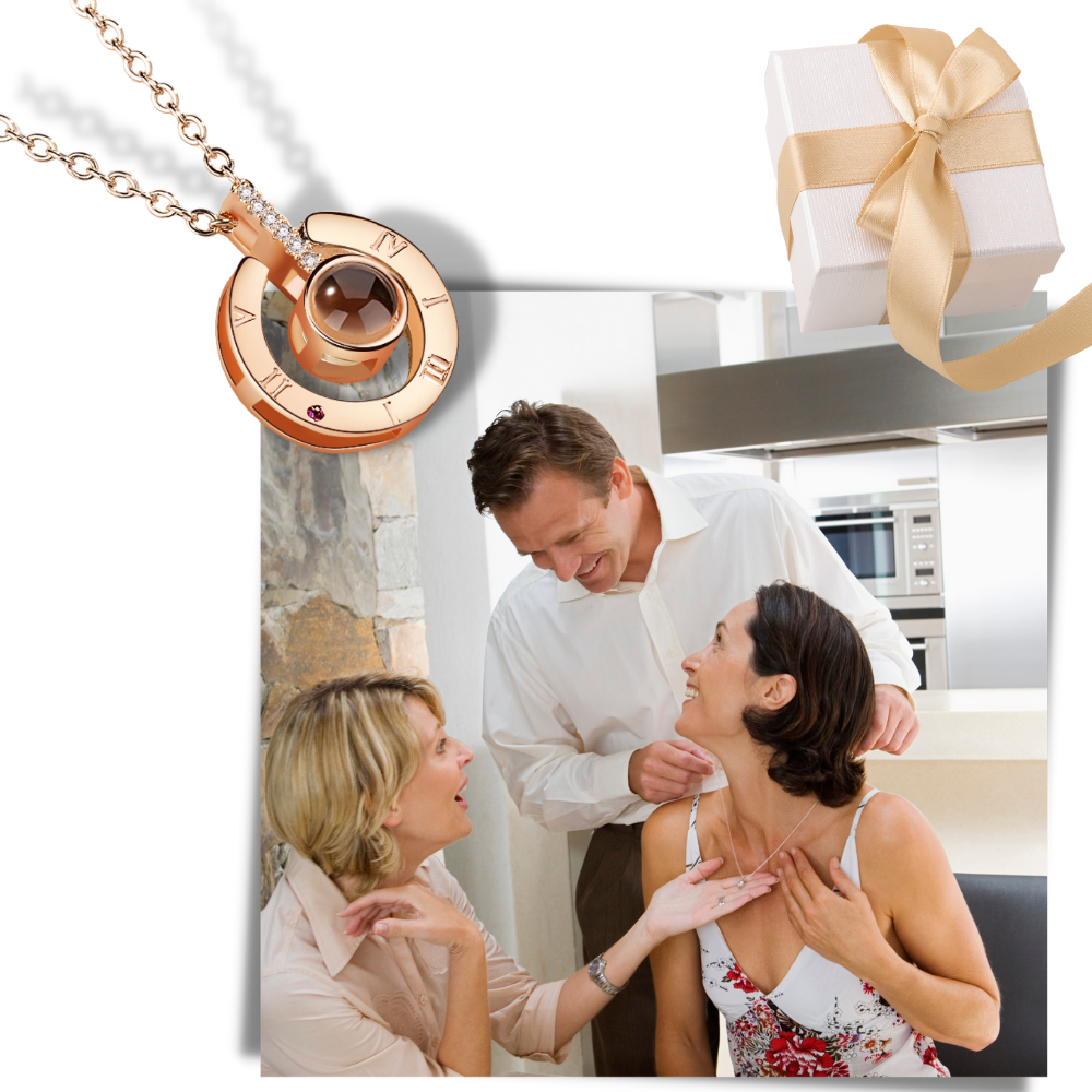 The necklace that says i love 2025 you in 100 languages