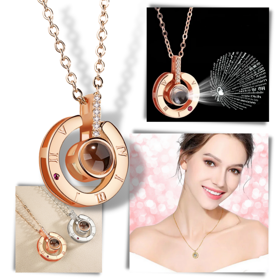 I Love You Necklace in 100 Languages - Oustiprix