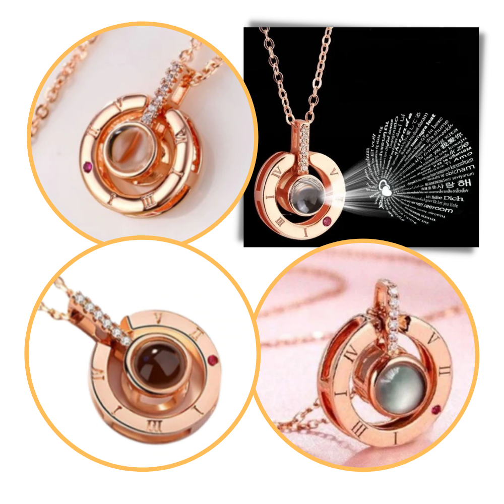 I Love You Necklace I Love You 100 languages Love Necklace