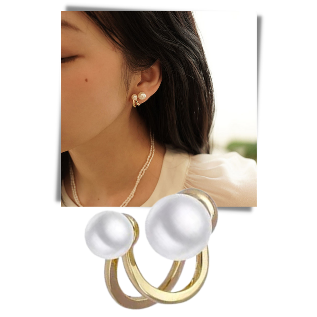 Pearl earrings 2025 and ring set