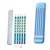 Hard Pencil Case with Pencils & Ruler