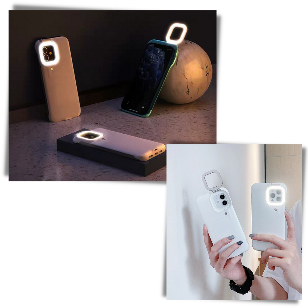 Phone Case With LED Ringlight
