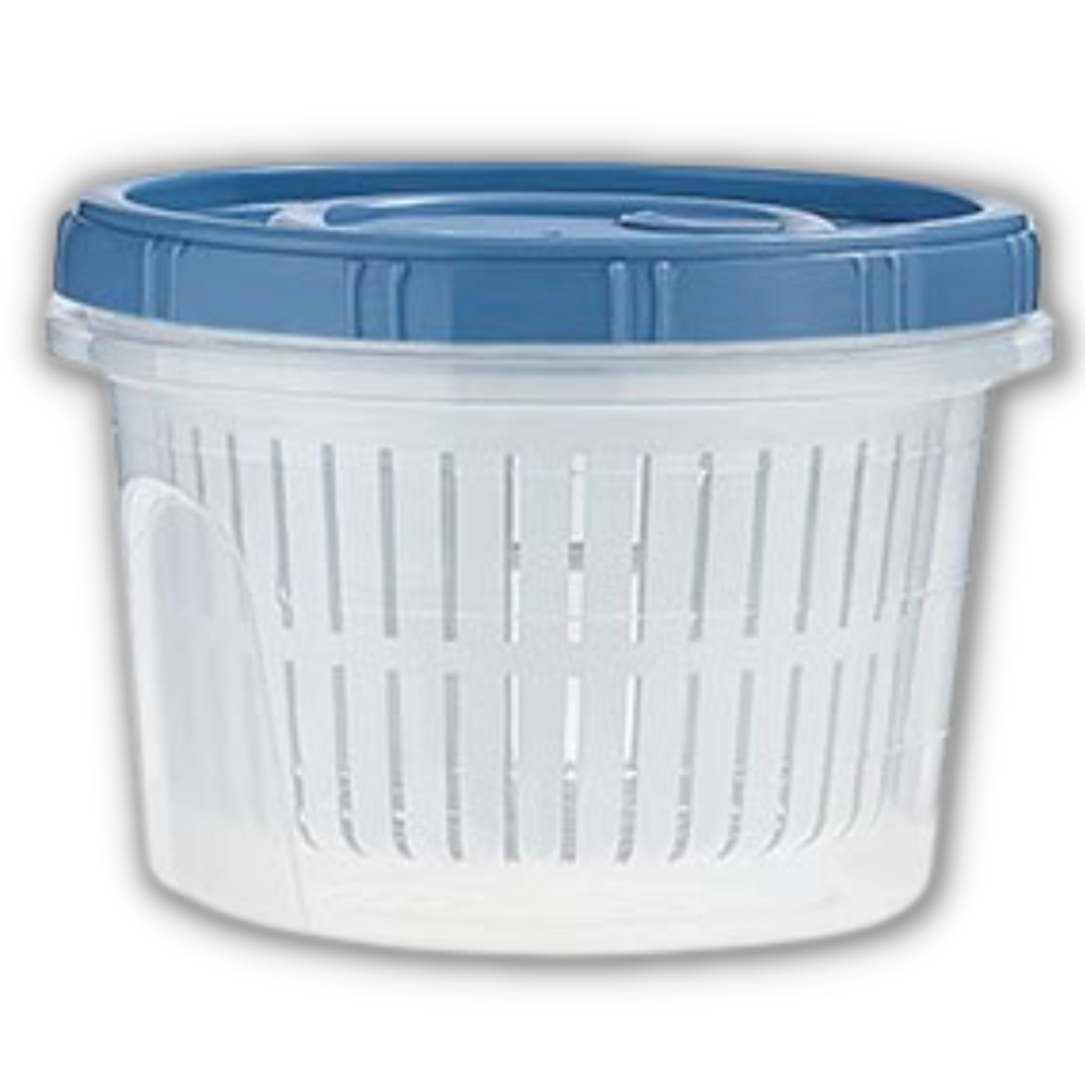 Stackable Food Container with Drainer