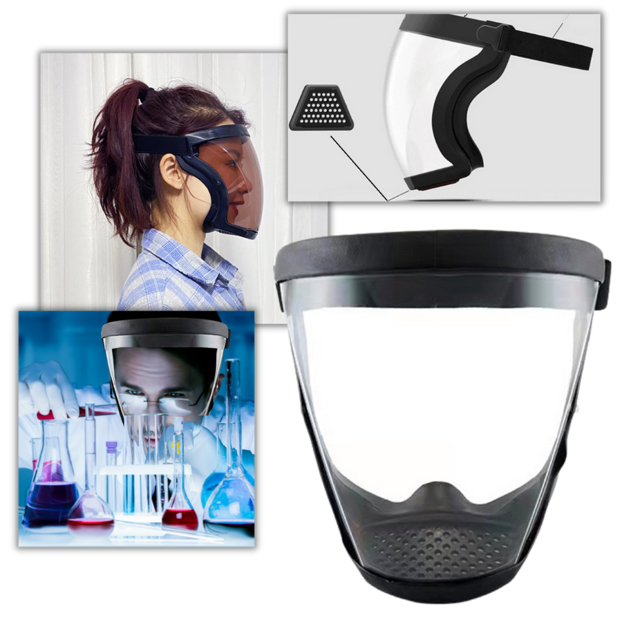 Transparent Protective Full Face Shield -