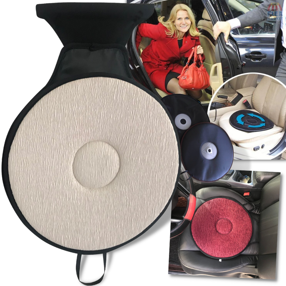 Swivel Memory Foam Car Seat -