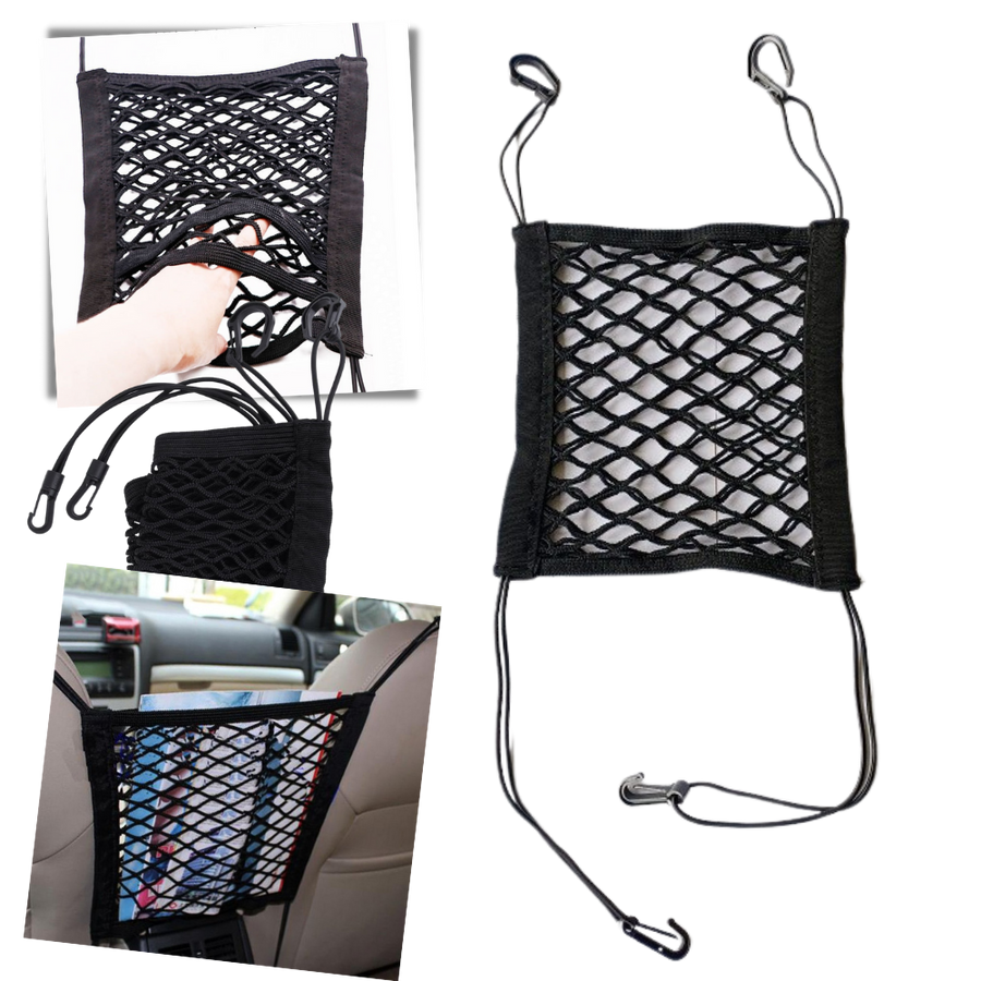 Elastic Storage Organiser Net for Cars -