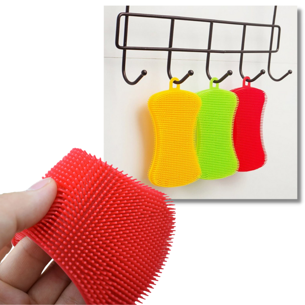 silicone kitchen sponge anti bacterial silicone sponge heat