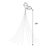 Christmas Tree Waterfall Fairy Lights
