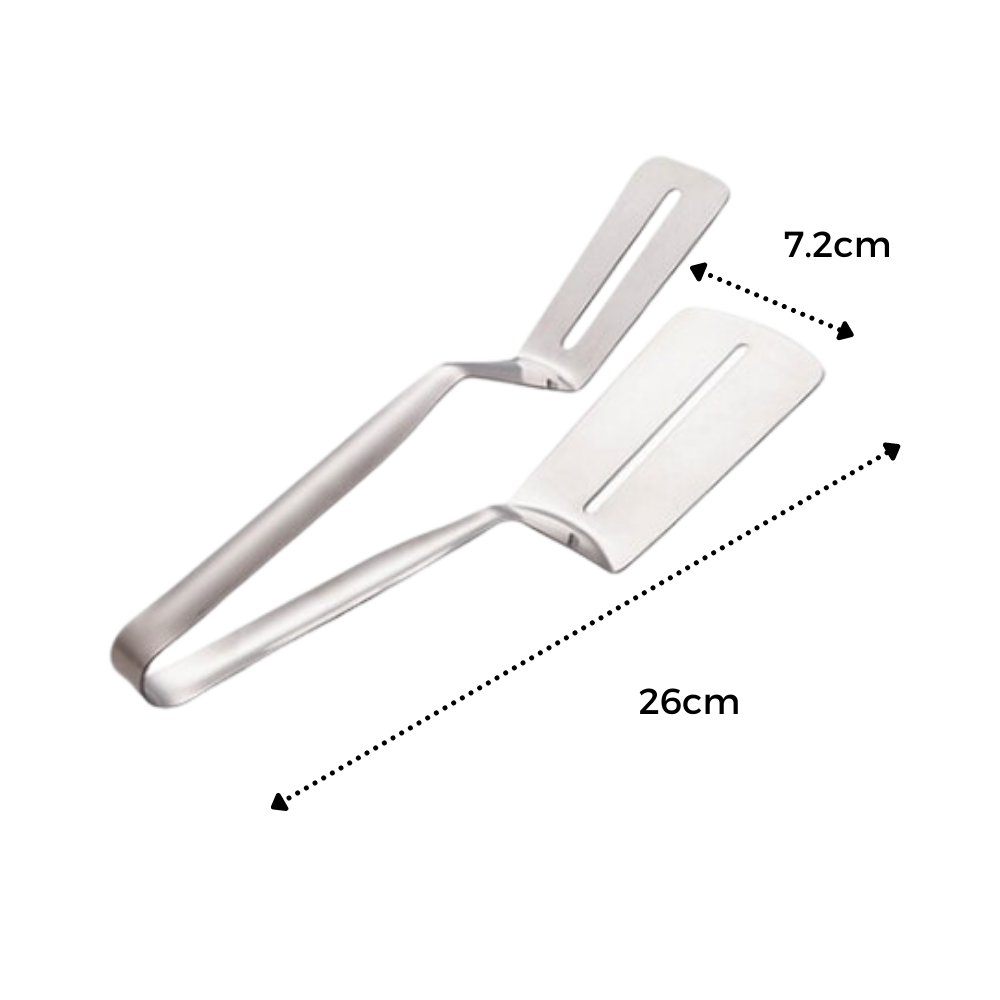 Stainless Steel Spatula and Tongs