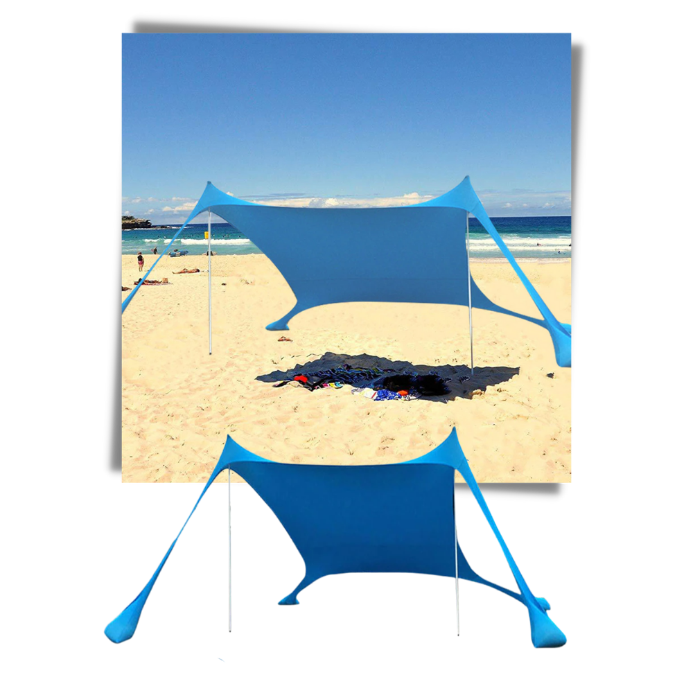 Beach Sun Shade - Beach Sunshade Tent - Lightweight Beach Shade Tent