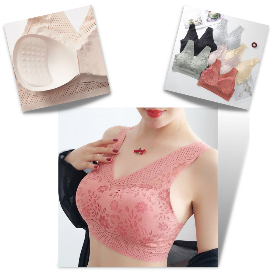 Seamless Breathable Lacy Bra -