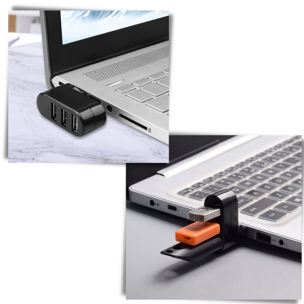 Multi-Port USB Rotating Adapter