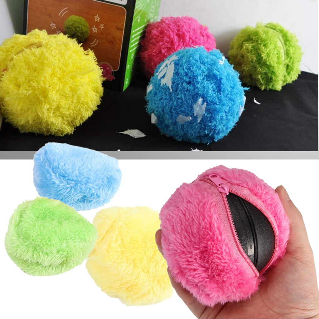 Automatic moving roller ball for dog with changeable covers