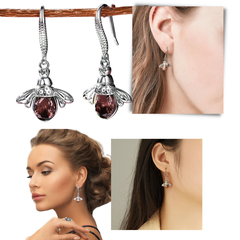 Bee shaped earrings