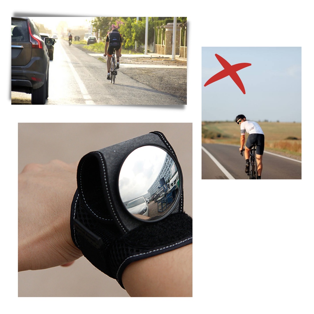 Wrist Rearview Mirror Wrist mounted Mirror Bicycle wrist