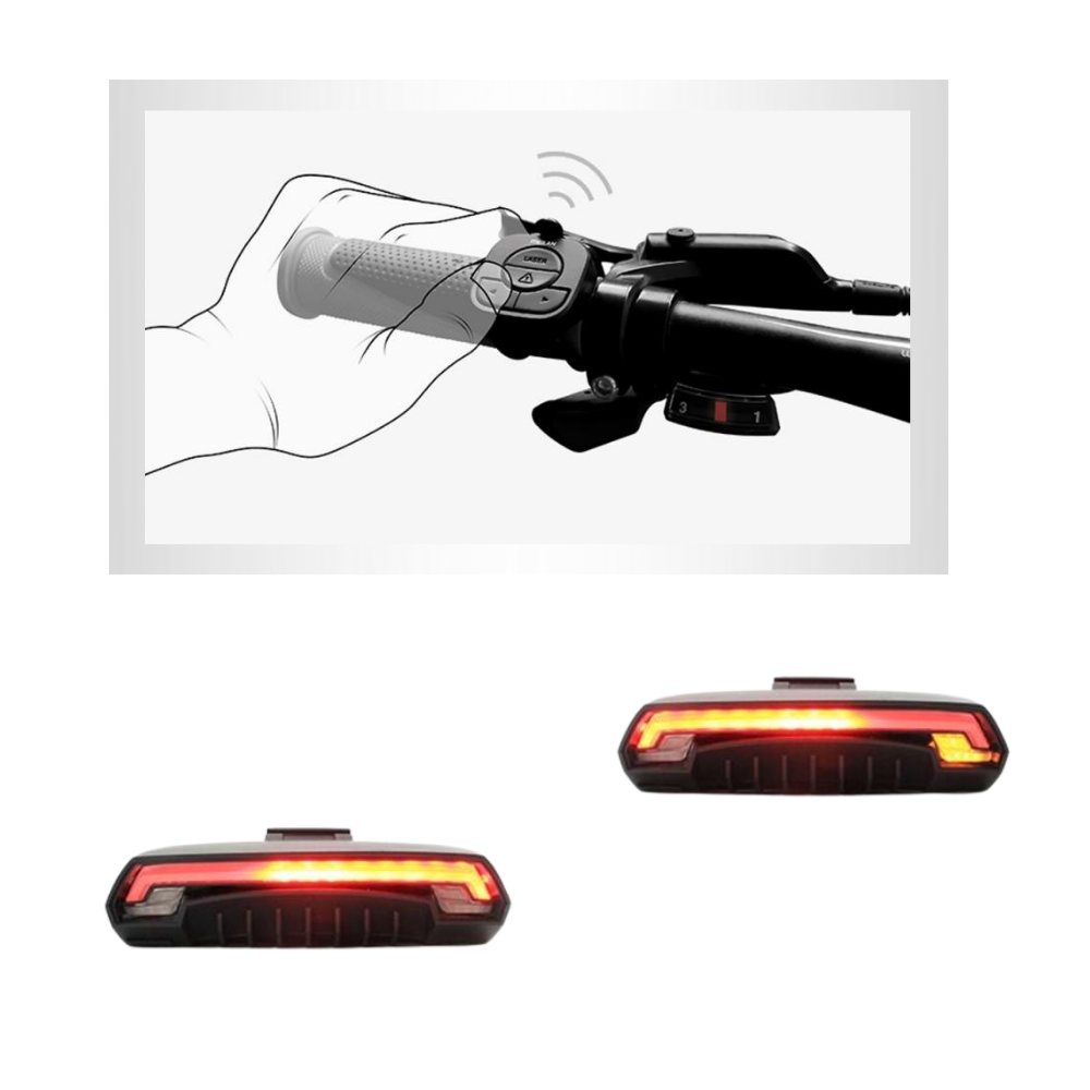 Bike Safety Tail Light with Indicators