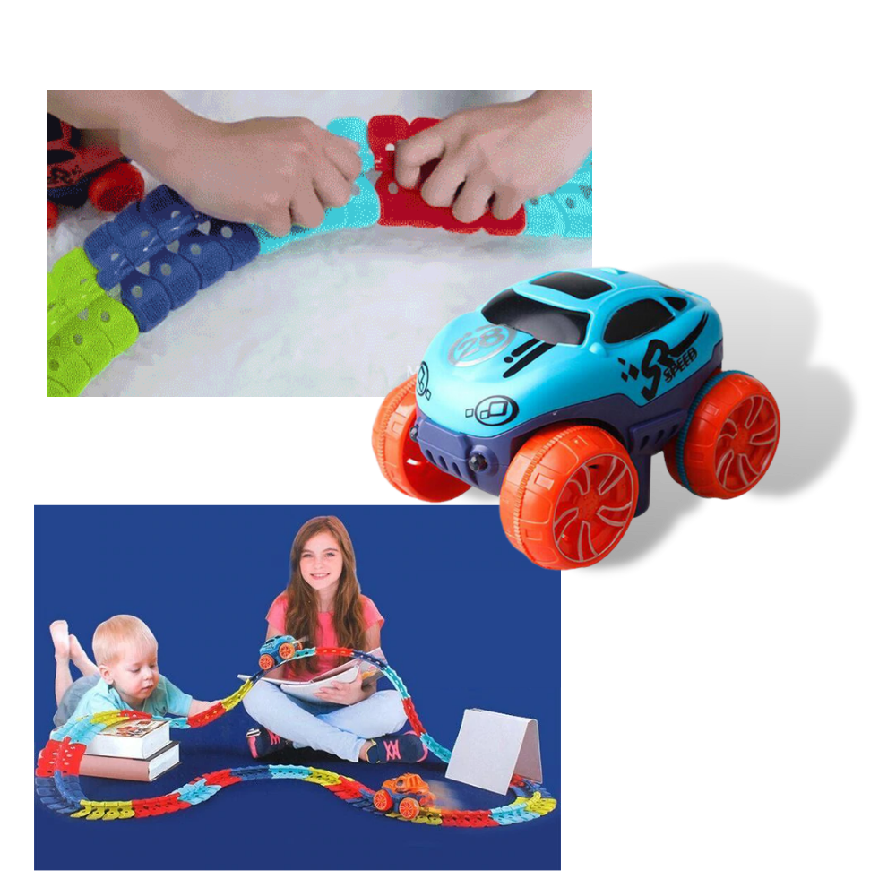 Flexible Rail Car Toy For Kids