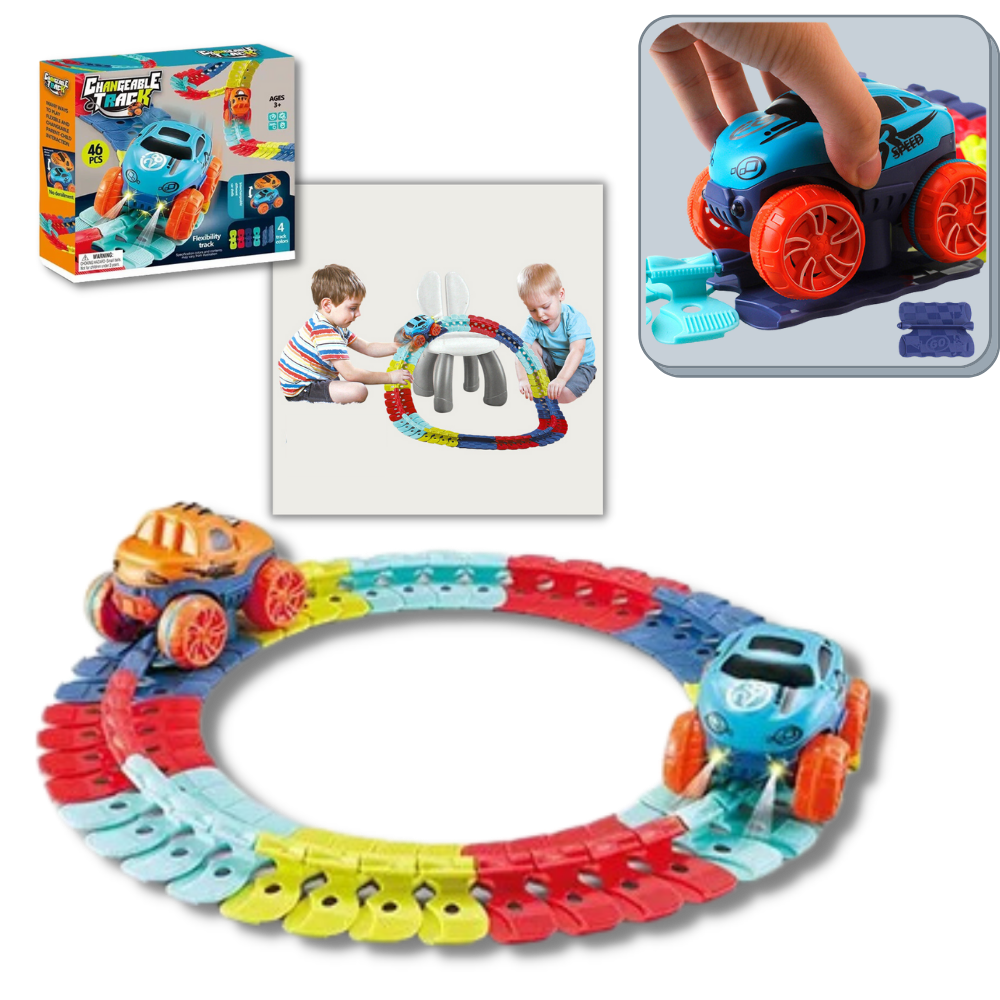 Flexible Rail Car Toy For Kids -