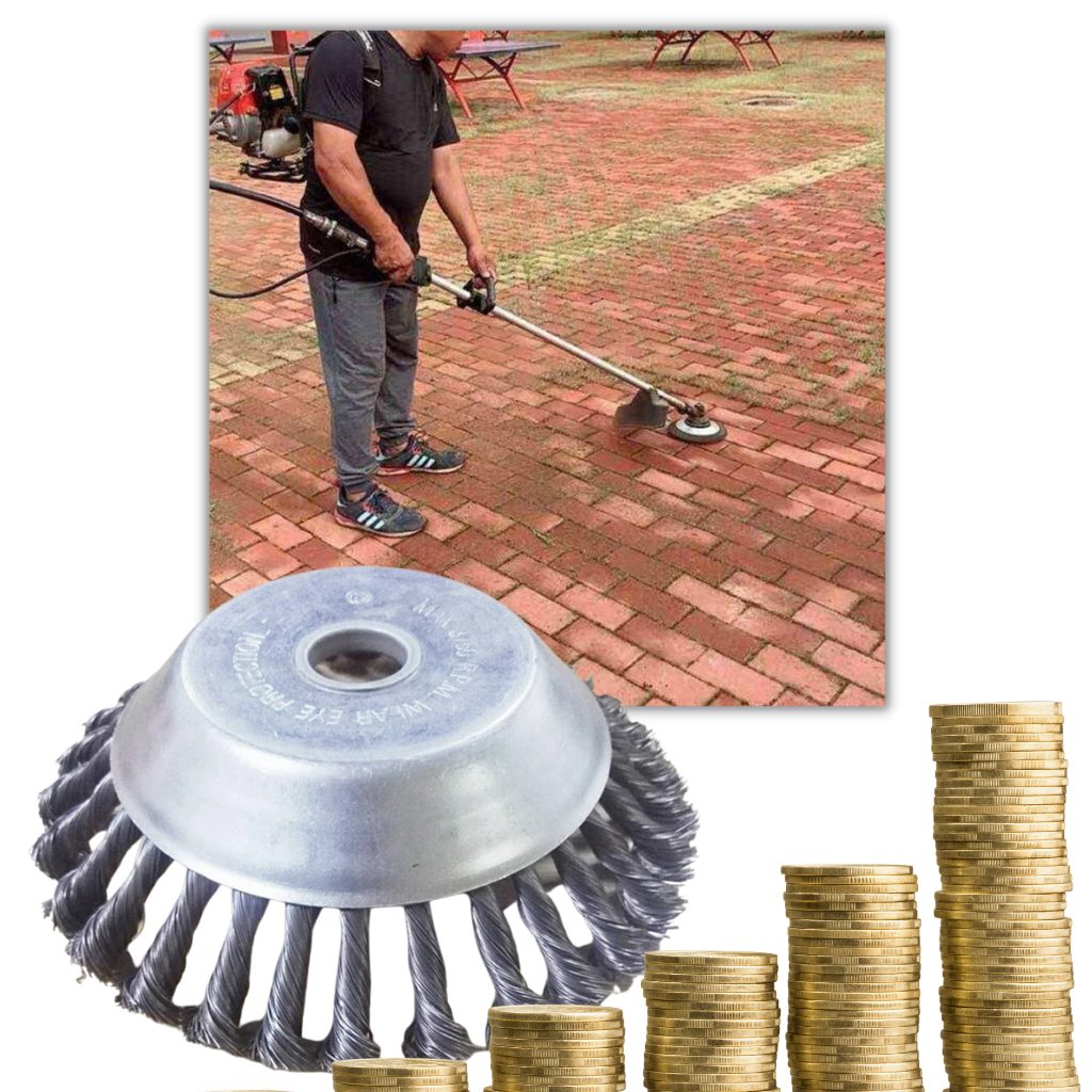 Carbon Steel Wire Grass Trimmer Head Durable Weed Brush Weed Remover