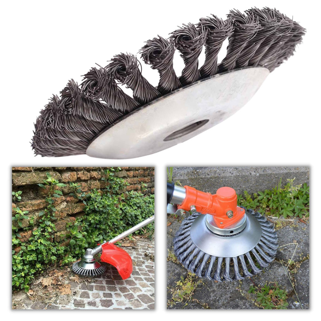 Grass trimmer metal top wire