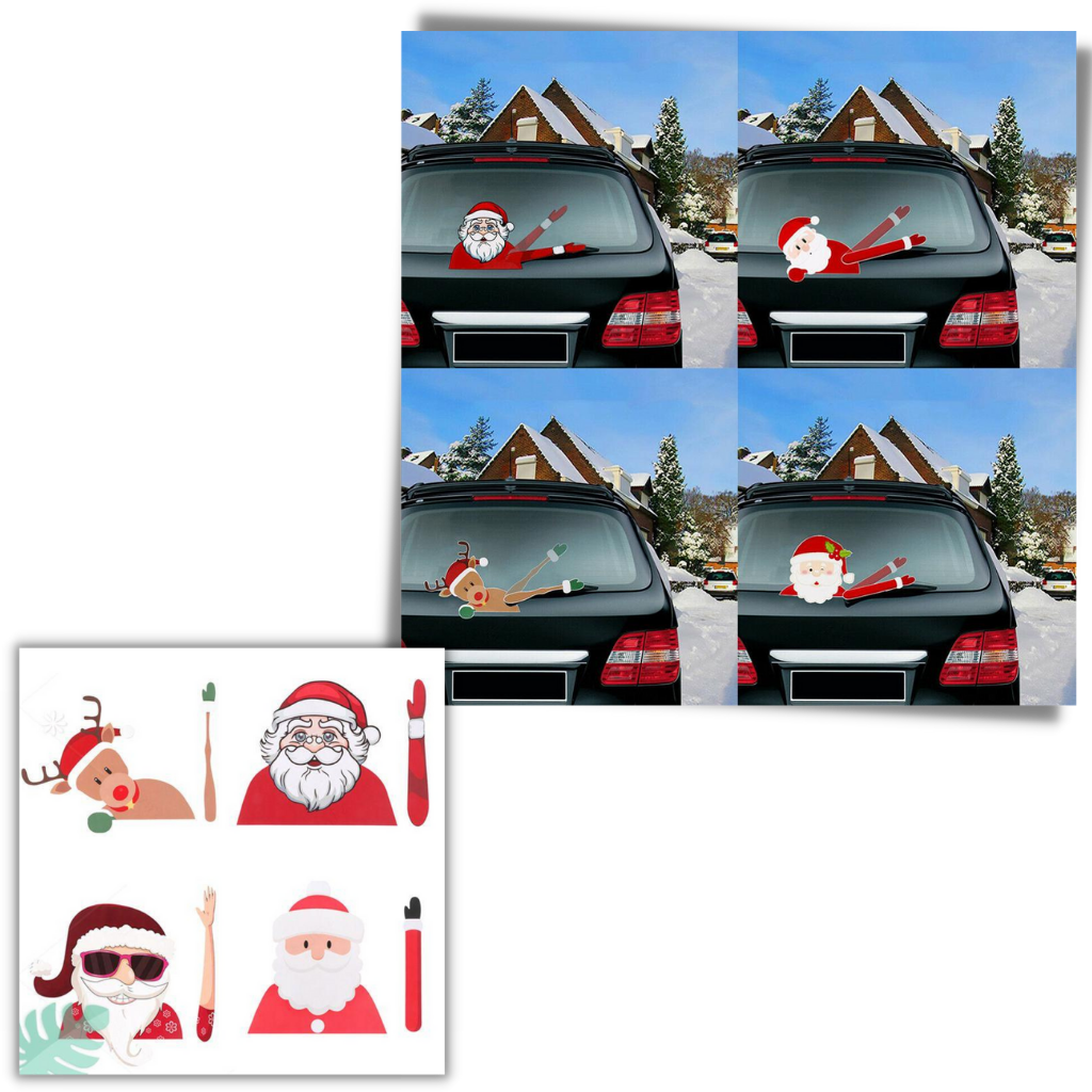 Christmas Windscreen Wiper Sticker