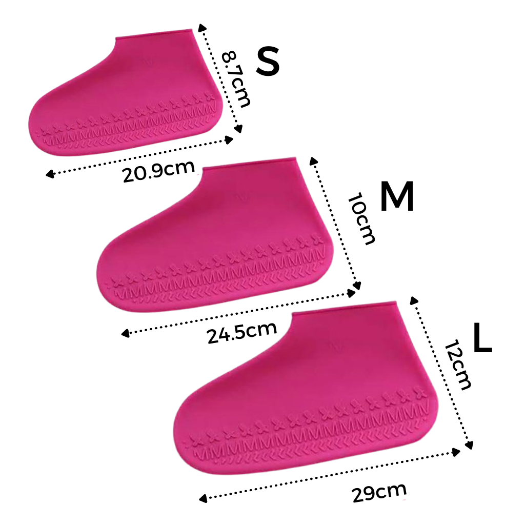 1 Pair of Waterproof Silicone Shoe Covers