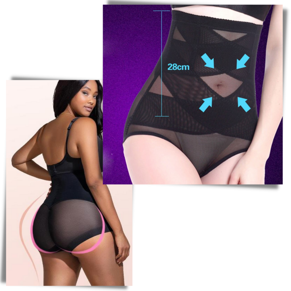 NELLN Cross Mesh Girdle For Waist Shaping Cross Mesh Girdle Cross  Compression High Waisted Shaper Breathable Waist Trainer (Color : Black,  Size : Small) at  Women's Clothing store