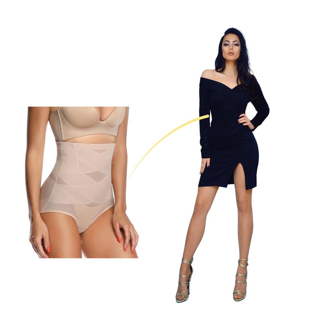 Cross Compression Slimming Shapewear - Soft & Stretchy - Breathable