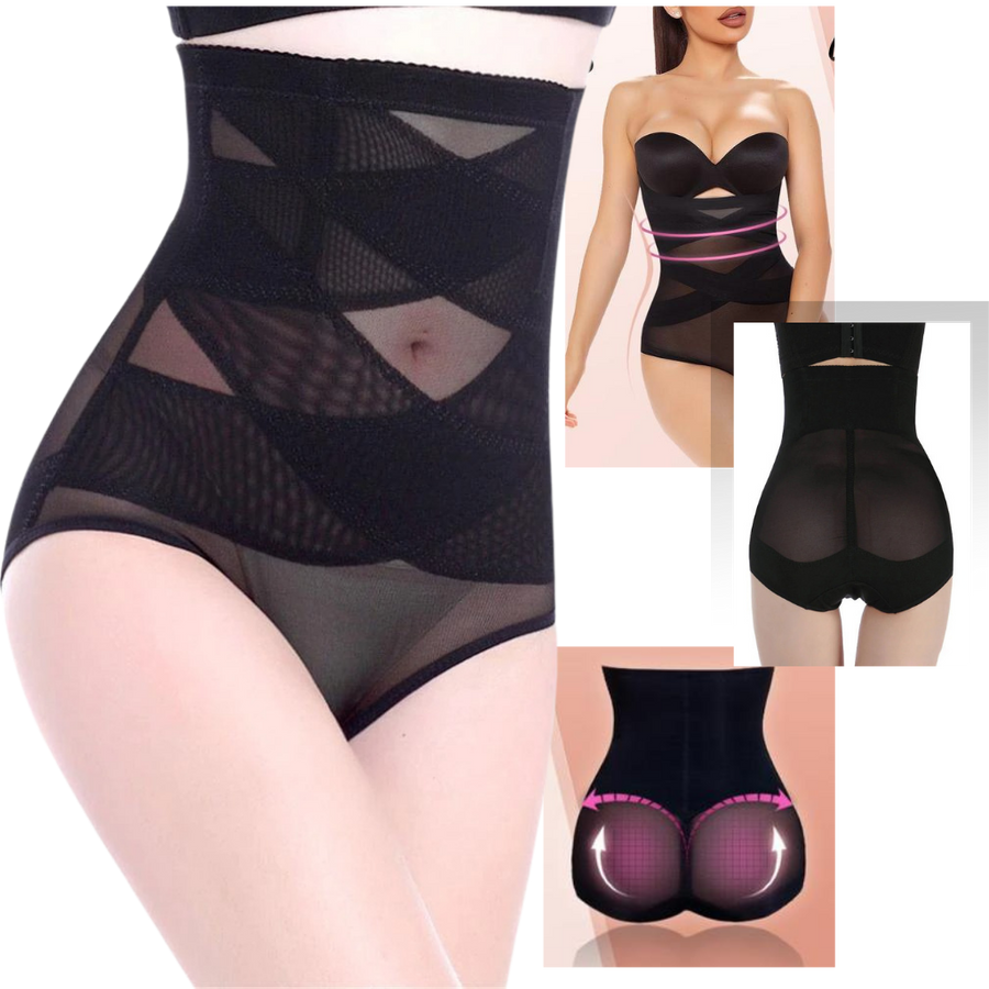 Cross Compression Slimming Abs Shapewear -
