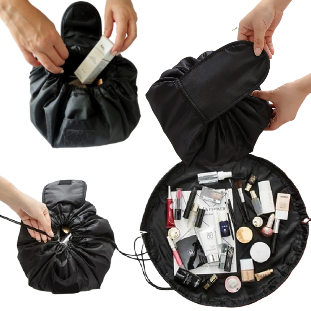 Drawstring foldable Makeup pouch
