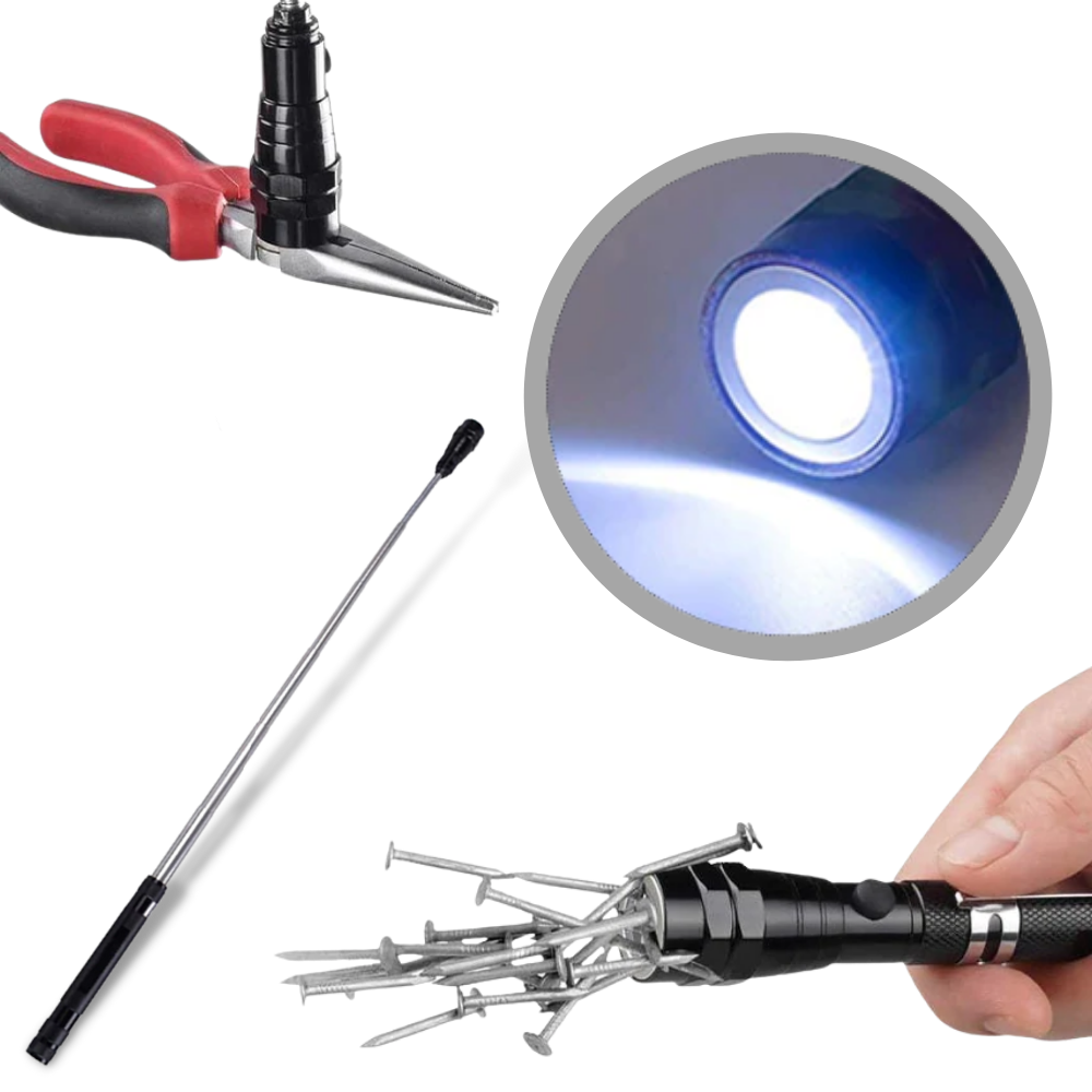 Telescopic Magnetic LED Torch