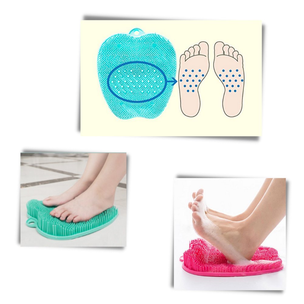 Shower Foot Massager Scrubber & Cleaner Mat