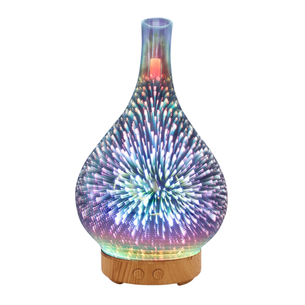 Essential Oil Diffuser Fireworks Pattern Vase Shape