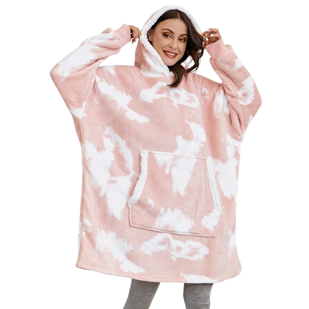 The Giant Blanket Hoodie, Soft and Fluffy, Handy Pocket, One Size