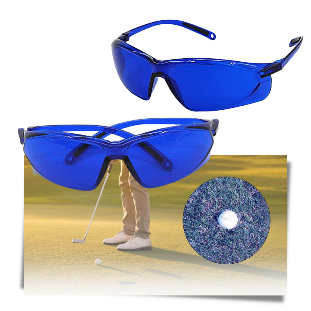 Golf sales glasses blue