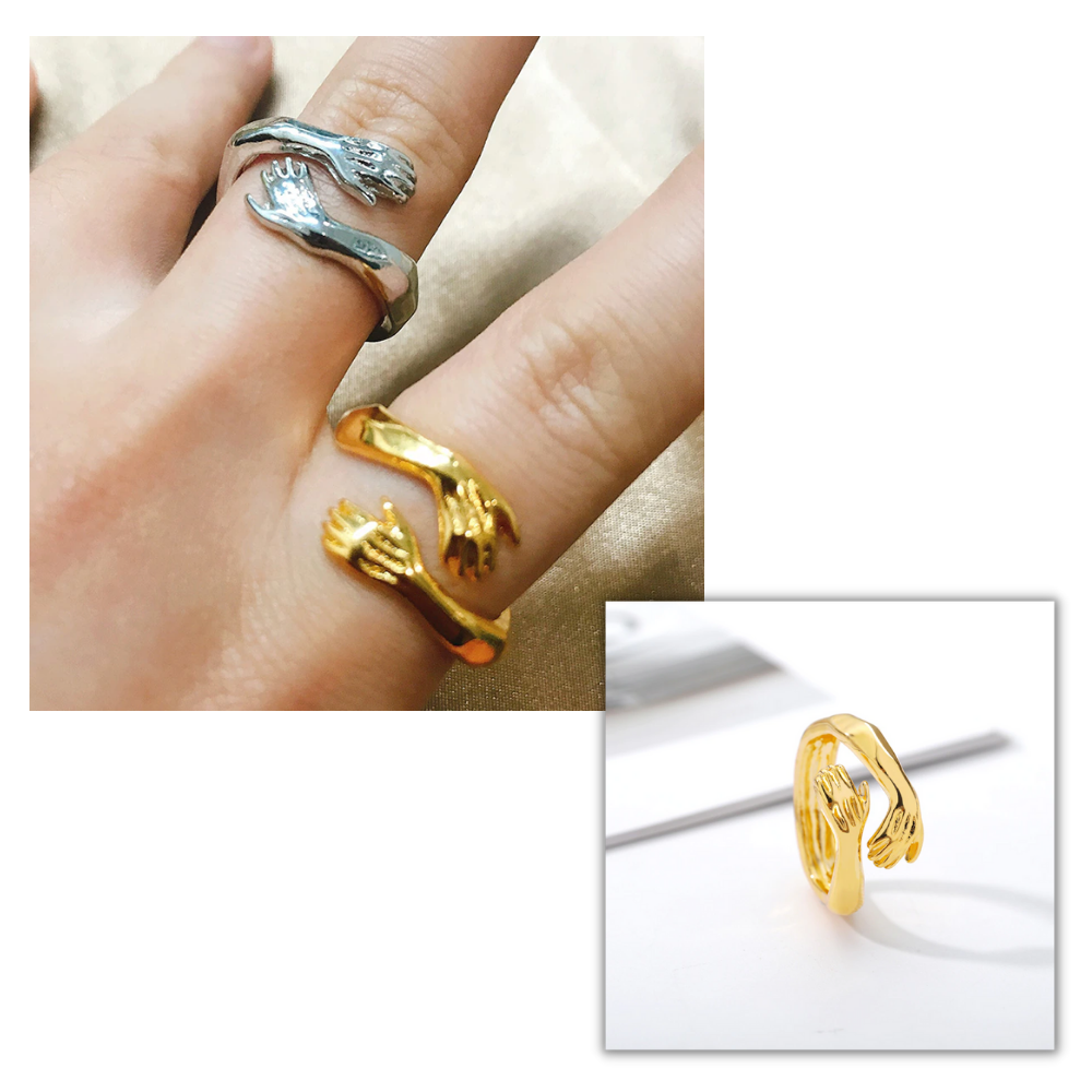 Creative Hug Ring Adjustable Ring Vintage Jewellery For