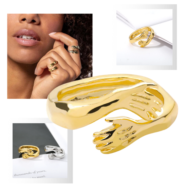 Creative Hug Ring Adjustable Ring Vintage Jewellery For