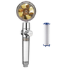 High pressure rotating helix shower head