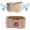 Inflatable decompression lumbar support belt
