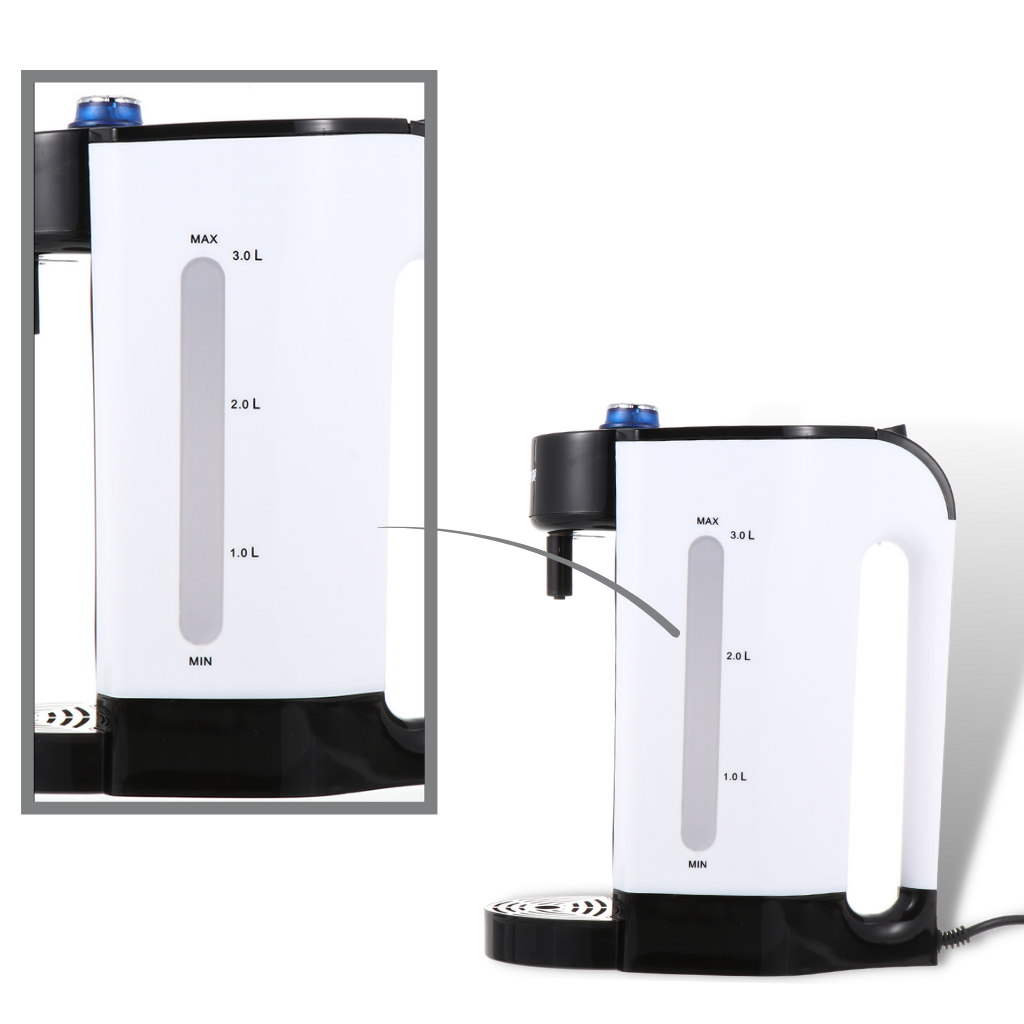 Hot water top kettle dispenser