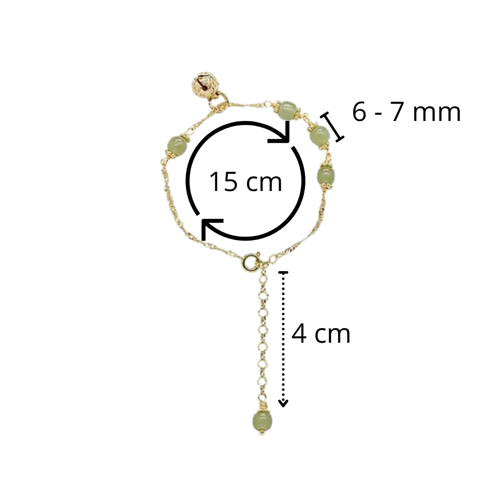 Hetian Jade Bell Bracelet