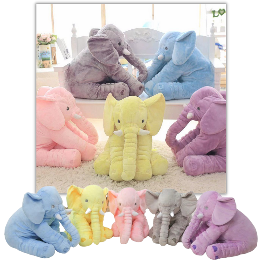 Large Baby Elephant Plushie pillow Toddler elephant cuddle pillow