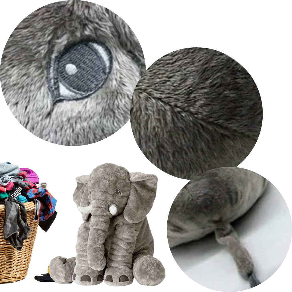 Large Baby Elephant Plushie pillow Toddler elephant cuddle pillow