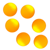 Pack of 6 LED Glowing Golf Balls